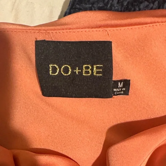 Elegant Coral Satin Dress - Picture 2 of 4